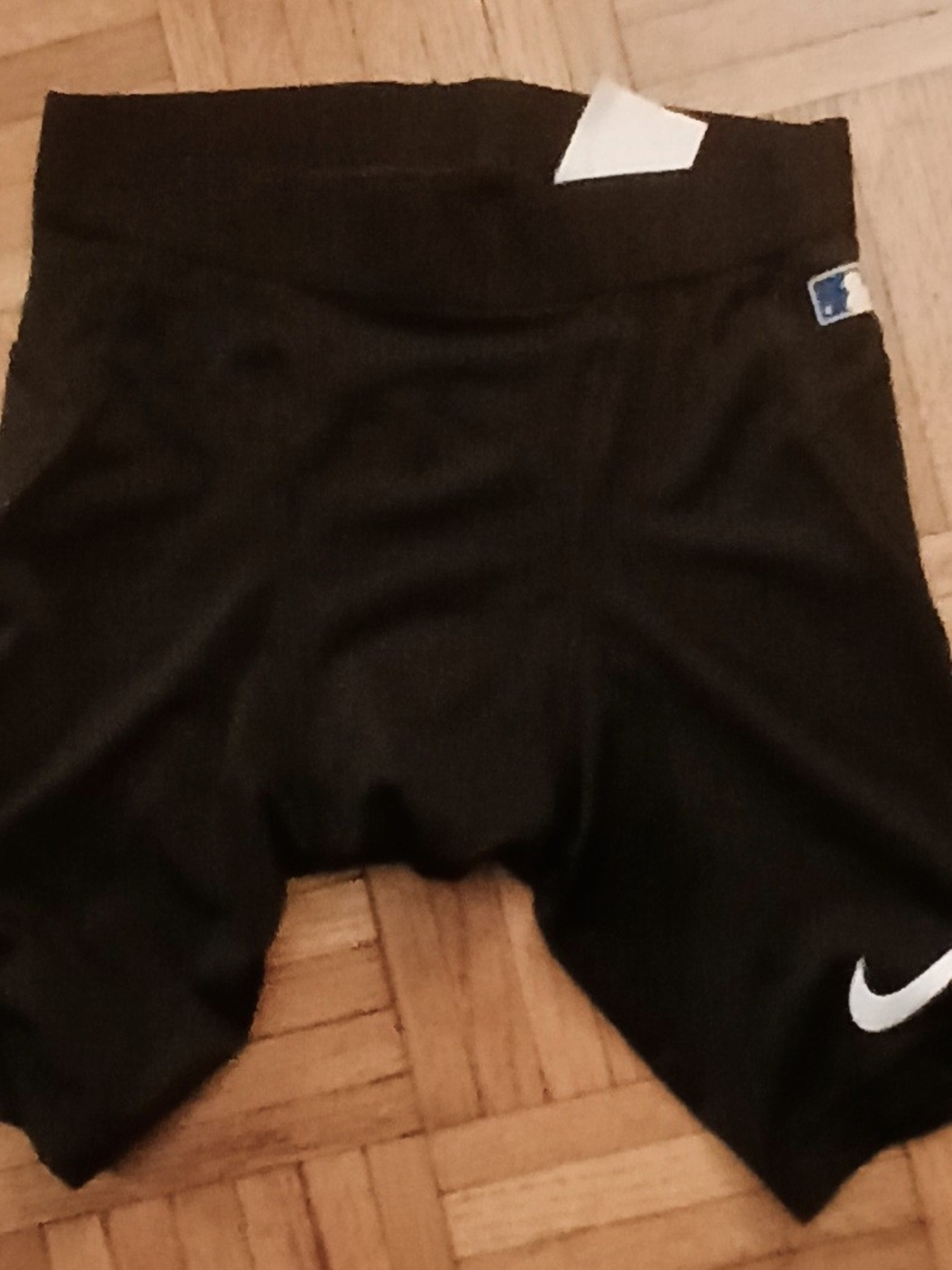 Nike Black Boys' Athletic Compression Shorts with White Swoosh